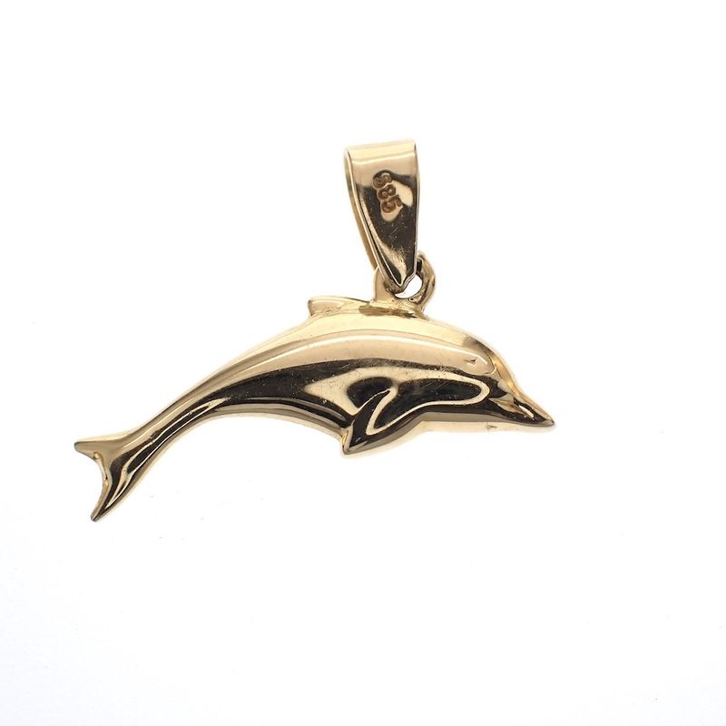 Image 1 of Golden dolphin pendant