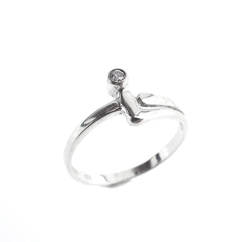 Image 1 of Silver ladies ring with fantasy design