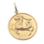 Image 4 of Gold zodiac sign pendant; Capricorn.