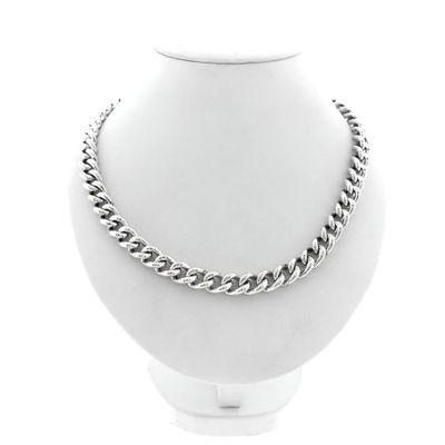 Image 1 of Silver Gourmet Link Chain