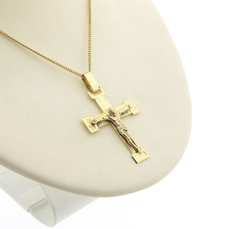 Image 8 of Gold pendant of cross with corpus