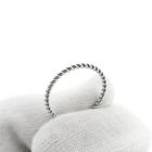 Image 5 of White gold twisted sliding ring