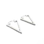 Image 6 of White gold earrings with zirconia