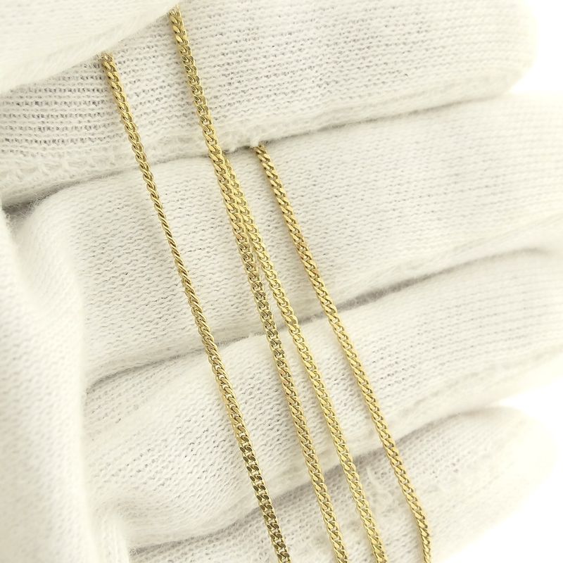 Image 5 of Gold gourmet link chain | 50.5 cm