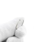 Image 9 of White Gold Solitaire Ring with Diamond 0.025 ct; 14K; Size 15