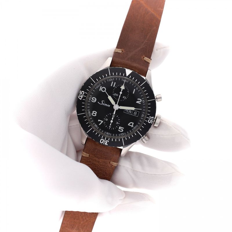 Afbeelding 12 van Sinn 155 Manufactum Chronograph 155.030; Automatisch Heren Horloge