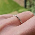 Image 6 of White gold twisted sliding ring