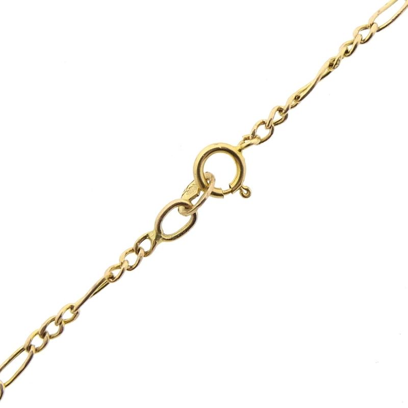 Image 6 of Gold Figaro link bracelet | 17.5 cm