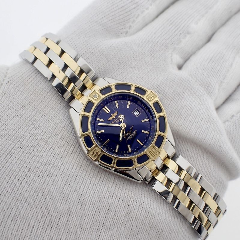 Image 4 of Breitling Lady-J; Gold/steel women's watch