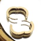 Image 3 of Gold matte earrings | Ø 14.5 mm