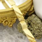 Image 2 of Gold raw link bracelet; Riitta Hakala | 18.5 cm