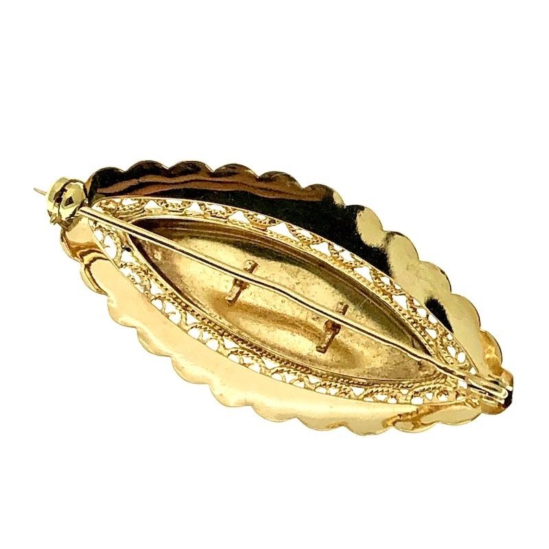 Image 5 of Antique gold oval brooch