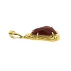 Image 6 of Vintage gold pendant with carnelian