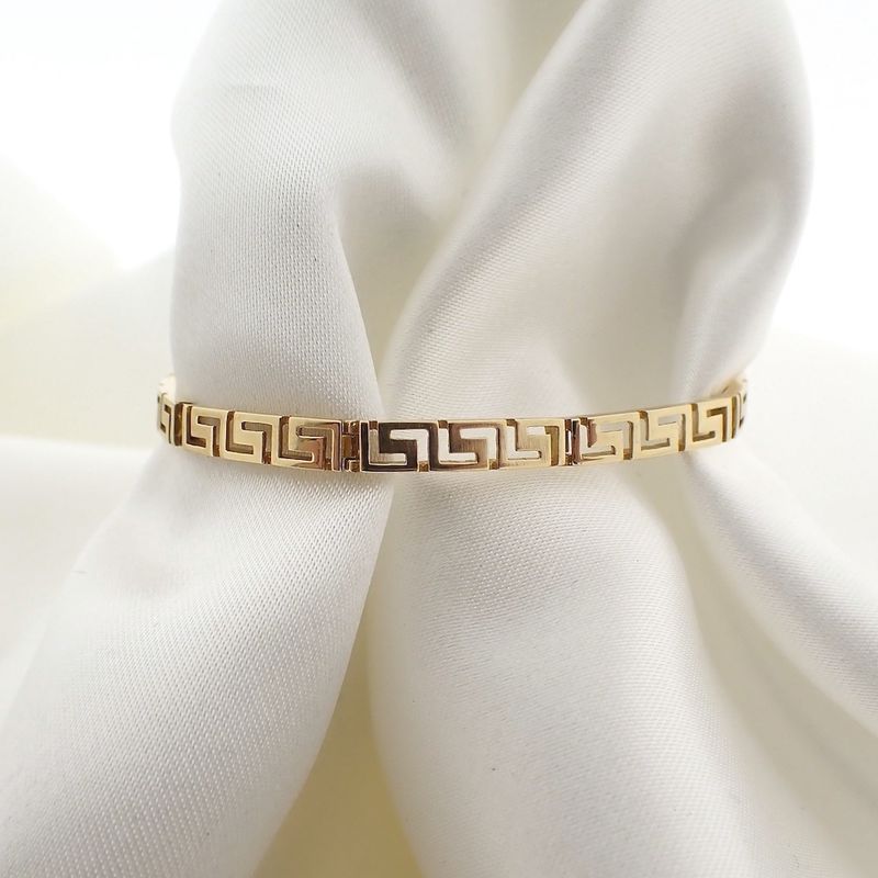 Image 2 of Meander gold fantasy link bracelet