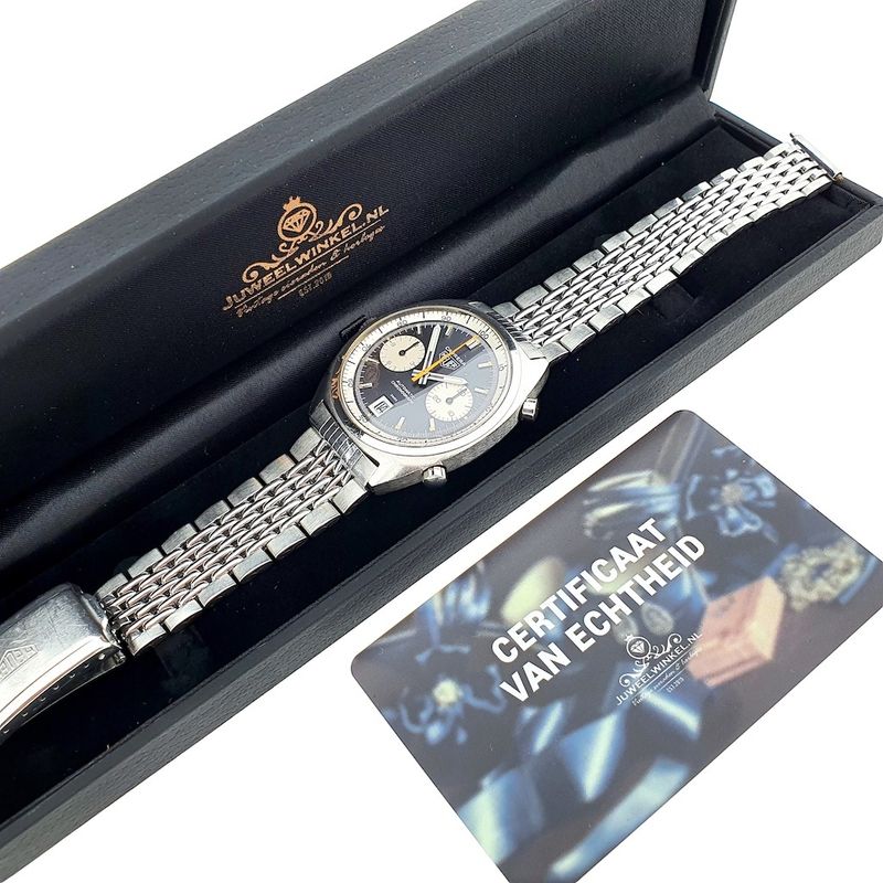 Image 5 of Heuer Carrera Chronograph; Vintage men's watch