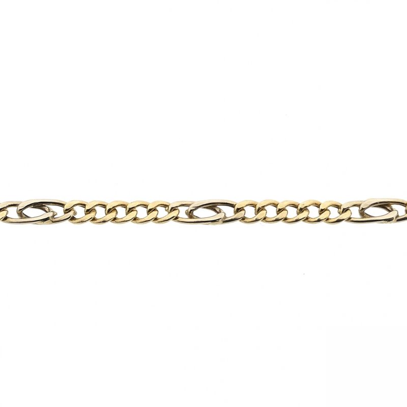 Image 3 of Two-tone gold gourmet/fantasy link chain