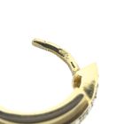 Image 7 of Gold earrings with diamond; 0.06 ct. | Ø 13.9 mm