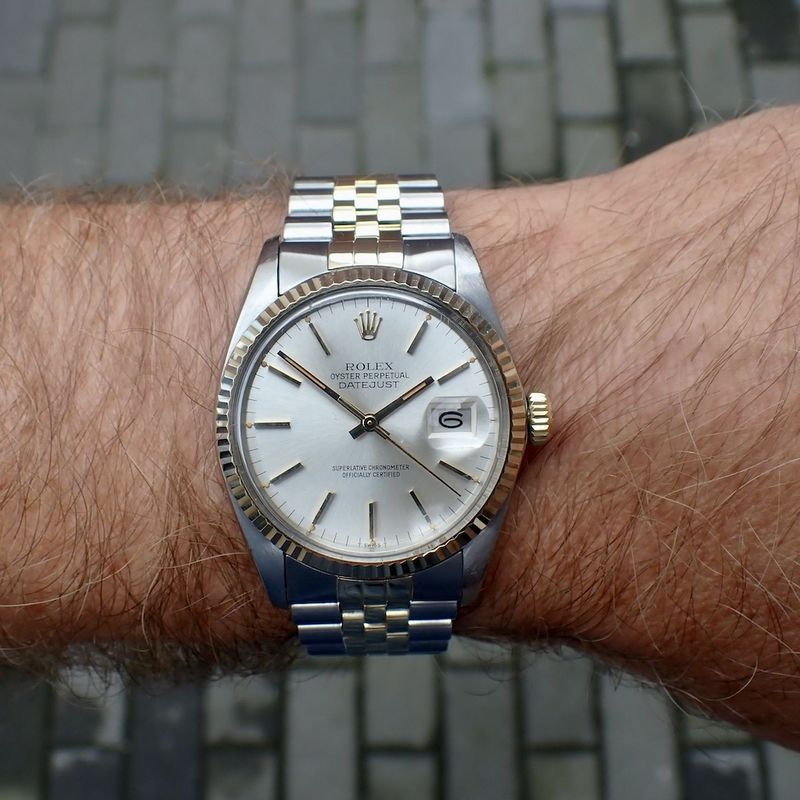 Image 13 of Rolex Datejust 16013; Steel/gold men's watch