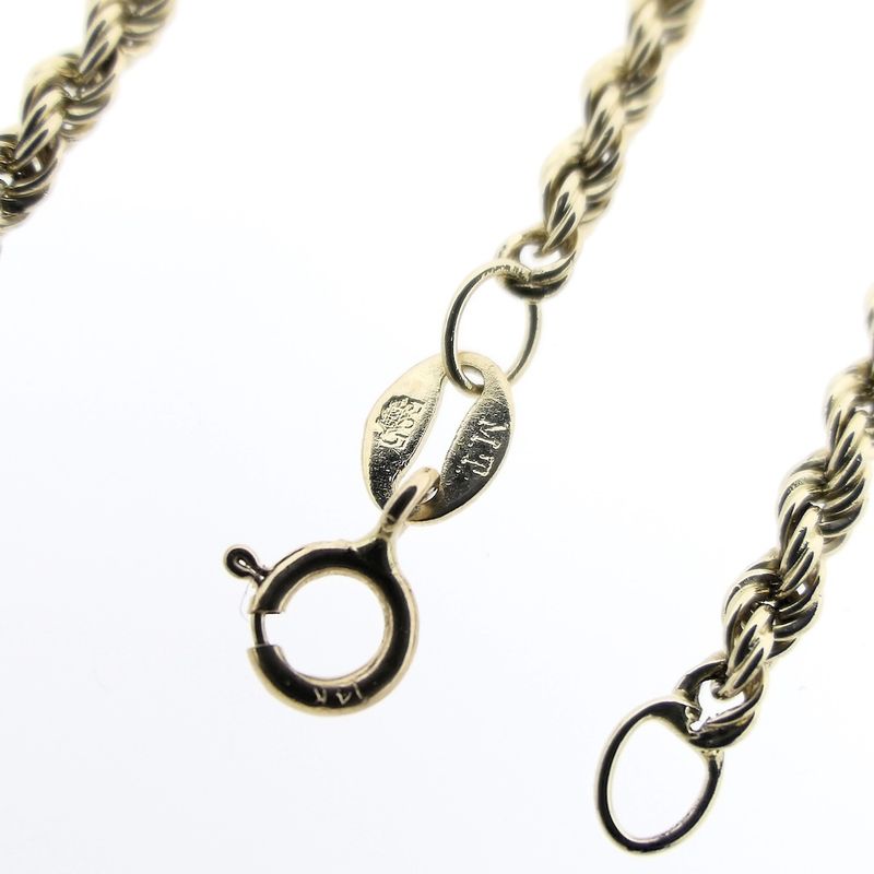 Image 6 of Golden twisted link chain.