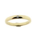 Image 2 of Gold solitaire ring with diamond | Tiffany & Co; By Elsa Peretti