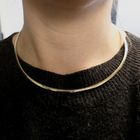 Image 8 of Bicolor gold omega link necklace; Dancangelo
