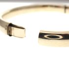Image 4 of Gold smooth slave bracelet; Ø 61 mm