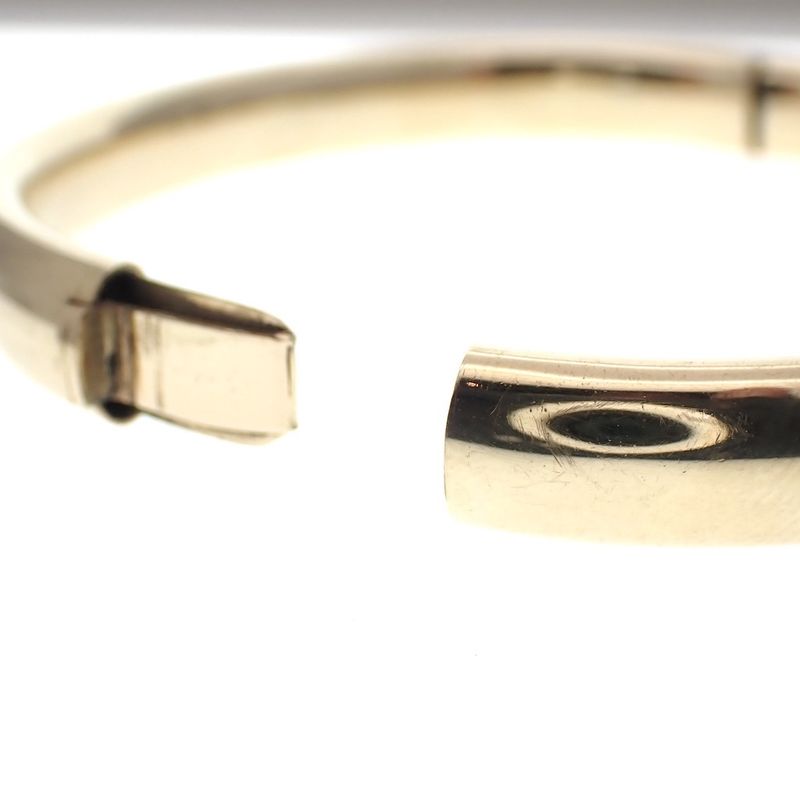 Image 4 of Gold smooth slave bracelet; Ø 61 mm