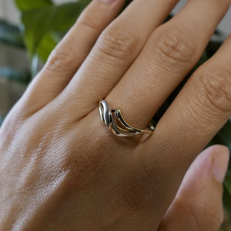 Image 11 of Two-tone gold fantasy ring