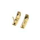 Image 9 of Bicolor gold stud earrings with zirconia