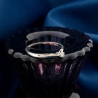 Image 2 of White Gold Solitaire Ring; Diamond 0.04 ct.; 14 Karat; Size 16.75