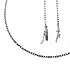 Image 2 of White gold Venetian chain | 40 cm