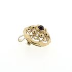 Image 3 of Vintage gold brooch/pendant with garnet