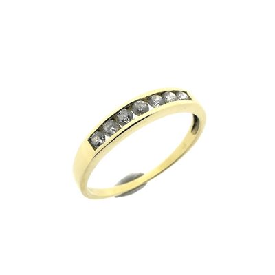 Image 1 of Gold ring/sliding ring with zirconia (copy)