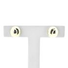 Image 2 of Gold stud earrings with large round button