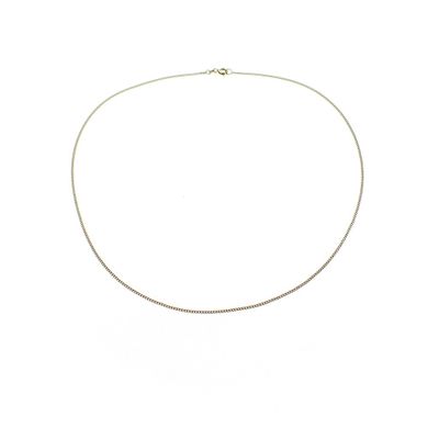 Image 1 of Gold thin gourmet link necklace | 48 cm