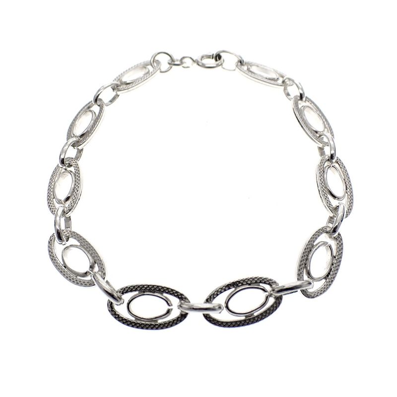 Image 1 of Silver fantasy link bracelet | 18.5 cm