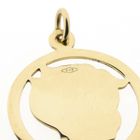 Image 6 of Gold Pendant of a Boy's Head