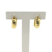 Gold-plated hoop earrings; Arpas | Ø 15.5 mm