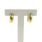 Image 1 of Gold-plated hoop earrings; Arpas | Ø 15.5 mm