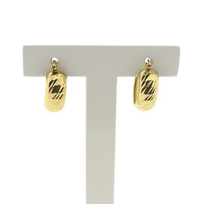 Gold-plated hoop earrings; Arpas | Ø 15.5 mm Image 1 of Gold-plated hoop earrings; Arpas | Ø 15.5 mm