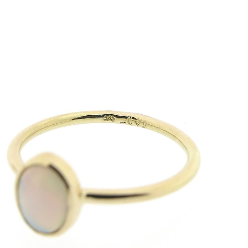 Image 6 of Gold ring with precious opal