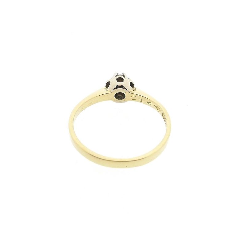 Image 8 of Desiree gold solitaire ring with diamond; 0.14 ct.