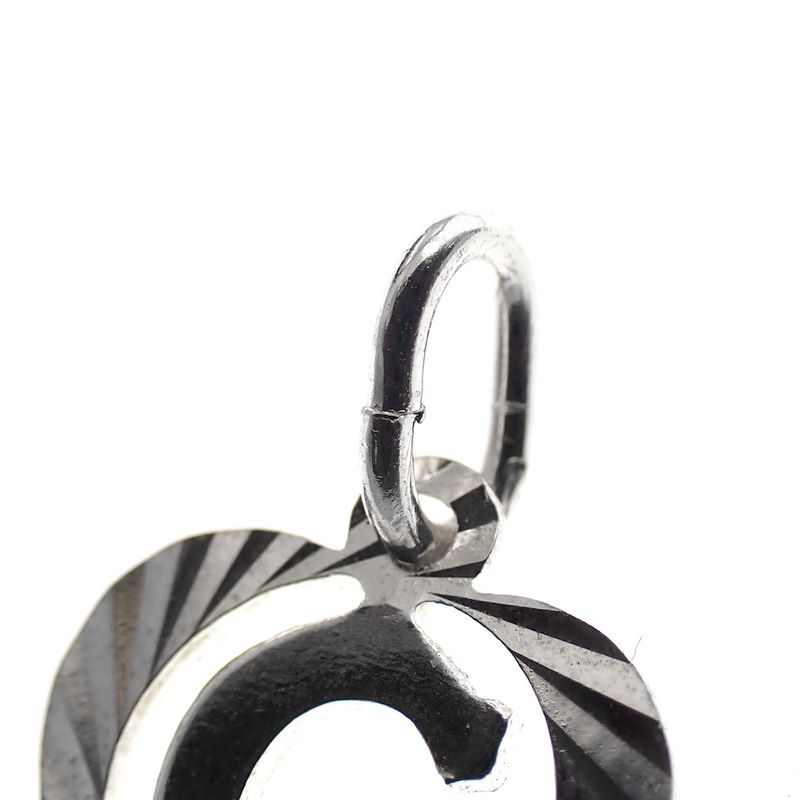 Image 4 of Silver pendant; Letter G