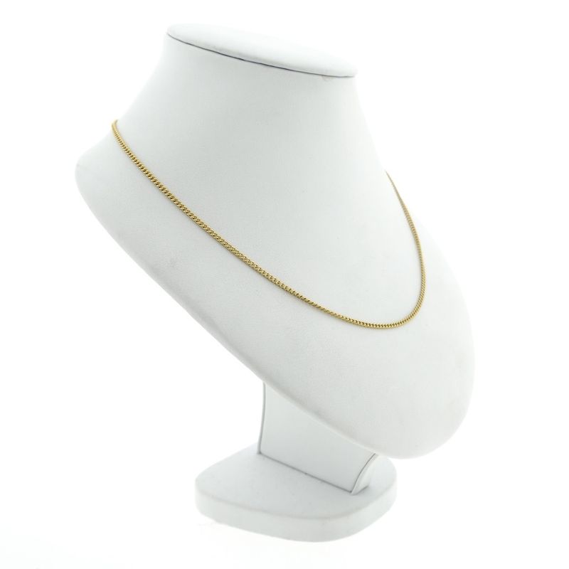Image 7 of Gold thin gourmet link chain