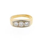 Image 6 of Gold ring with diamonds 0.74 ct.