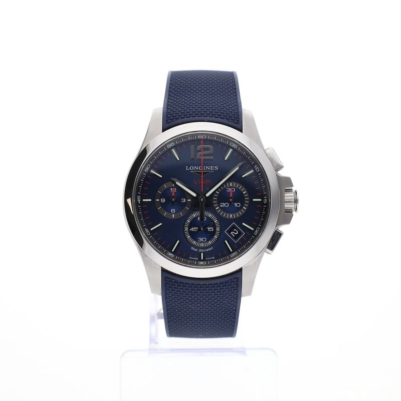 Image 10 of Longines V.H.P. Chronograph L3.717.4.96.9; Very high precision men's watch