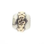 Image 4 of Pandora charm; Silver with gold; Saturn Flower