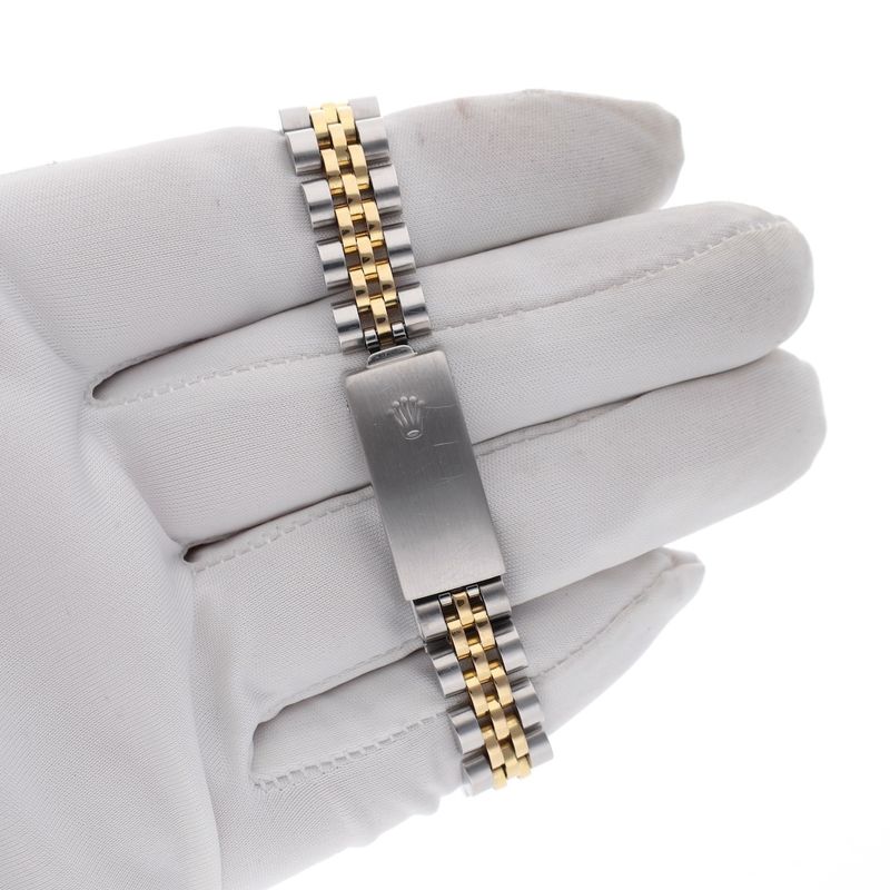 Image 14 of Rolex Lady-Datejust 26mm 69173; 18k. Vintage 18k. gold/steel women's watch with diamonds