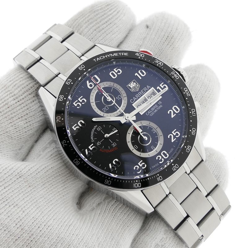 Image 6 of TAG Heuer Carrera Calibre 16 CV2A10; Chronograph men's watch