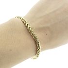 Image 9 of Gold foxtail link bracelet | 19 cm